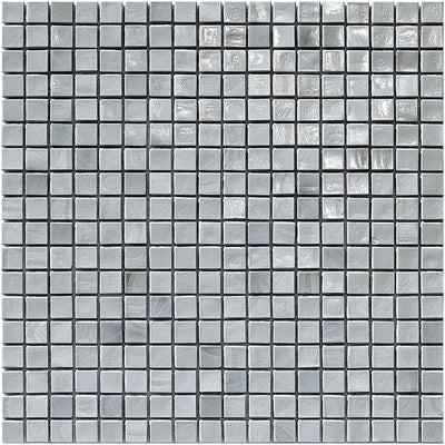 Titanium 1, 5/8" x 5/8" Glass Tile | Mosaic Tile by SICIS