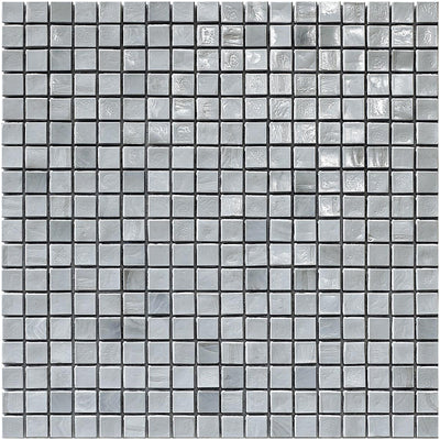 Titanium 1, 5/8" x 5/8" Glass Tile | Mosaic Tile by SICIS