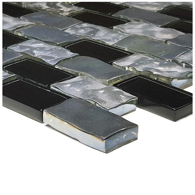 GX82348K8 Black, 1" x 2" Artistry in Mosaics