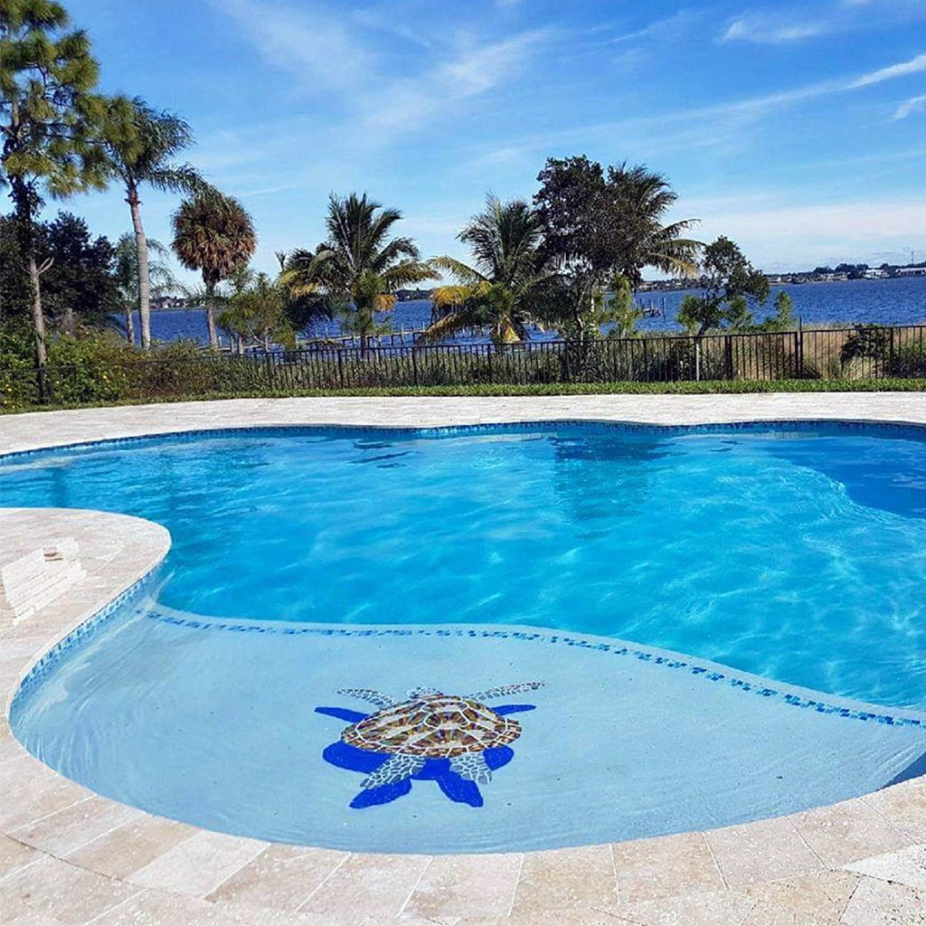 Glass Pool Mosaic by Artistry in Mosaics