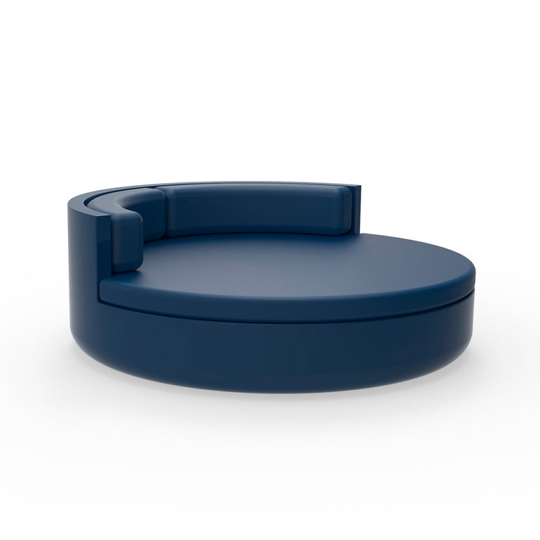ULM DAYBED WITH FIXED BACKRESTS, NOTTE BLUE, 54182-NOTTE BLUE, VONDOM Luxury Outdoor Furniture