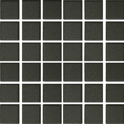 UNG-201C - Black, 2" x 2" - Porcelain Pool Tile - Fujiwa