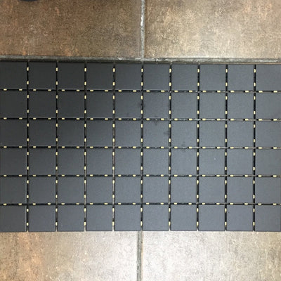 Black, 2" x 2" - Porcelain Pool Tile