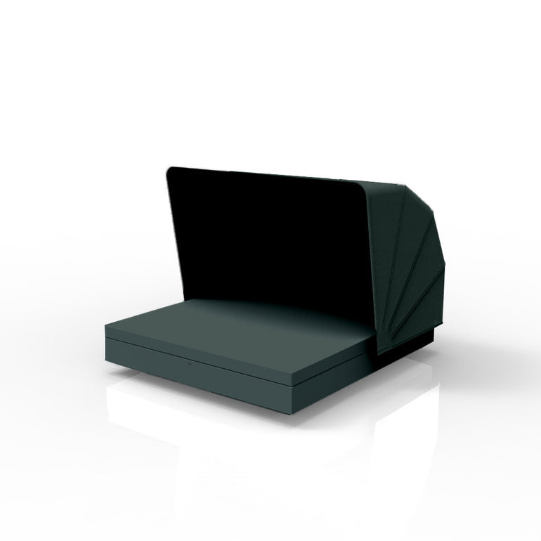 VELA BASIC SQUARE DAYBED WITH SUNROOF, GREEN, 54184-GREEN, VONDOM Luxury Outdoor Furniture