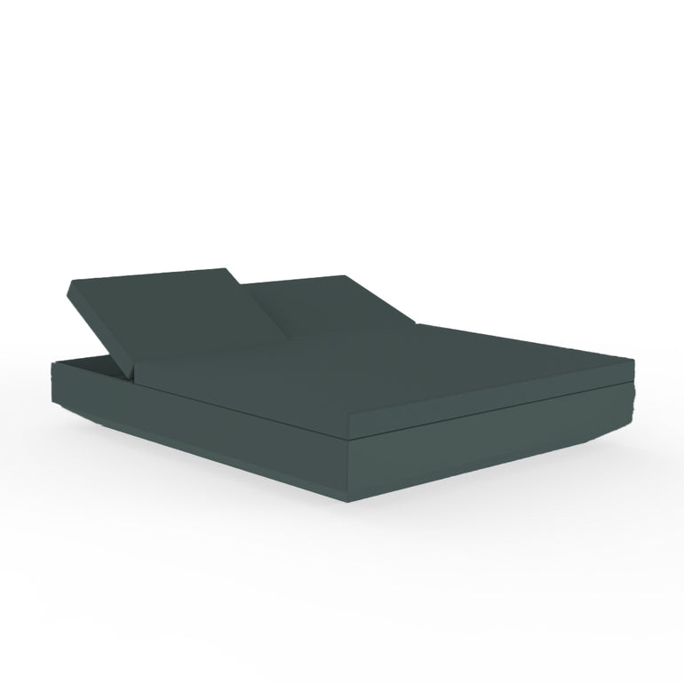 VELA SQUARE DAYBED WITH RECLINING BACKRESTS, GREEN, 54180-GREEN, VONDOM Luxury Outdoor Furniture