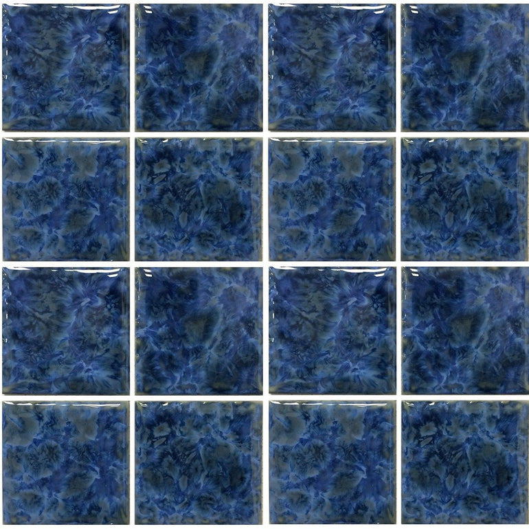VENIZ-347 - Sea Foam, 3" x 3" - Porcelain Pool Tile - Fujiwa