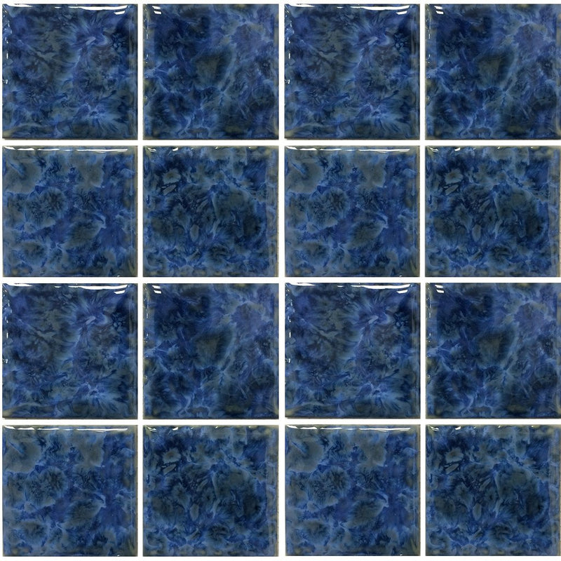 VENIZ-347 - Sea Foam, 3" x 3" - Porcelain Pool Tile - Fujiwa