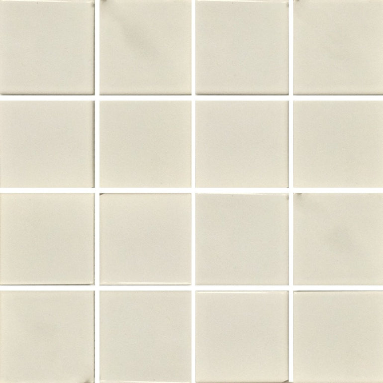 VIP-702 - White, 3" x 3" - Porcelain Pool Tile - Fujiwa