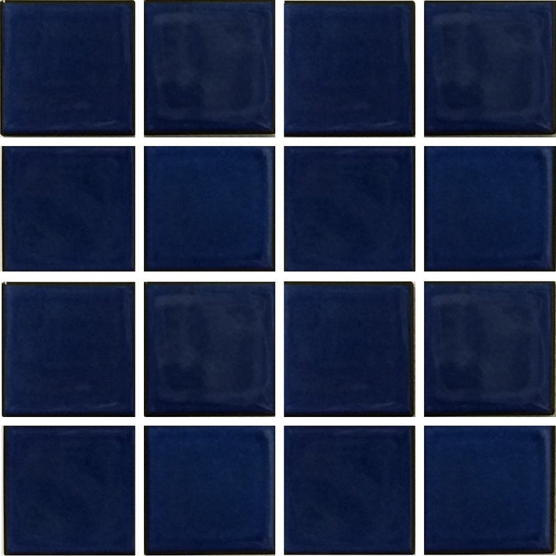 VIP-791 - Royal Blue, 3" x 3" - Porcelain Pool Tile - Fujiwa