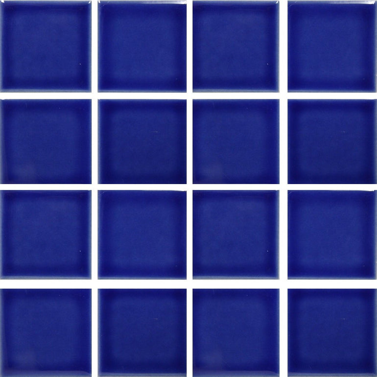 Electric Blue, 3" x 3" - Porcelain Pool Tile