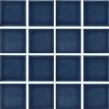 VIP-917 - Navy Blue, 3" x 3" - Porcelain Pool Tile - Fujiwa
