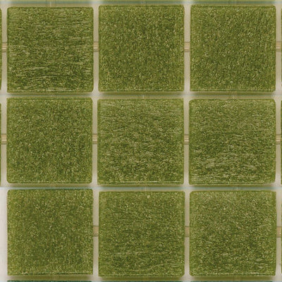 116 Dark Olive Green, 3/4" x 3/4" - Glass Tile