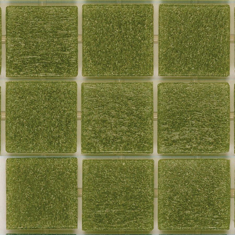 116 Dark Olive Green, 3/4" x 3/4" - Glass Tile