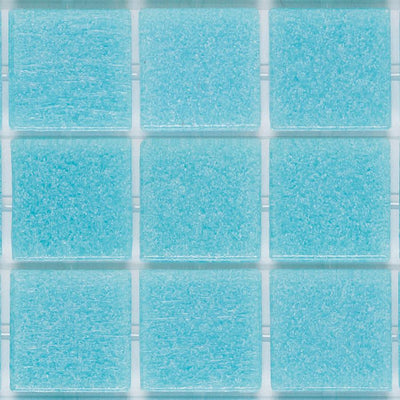 122 Deep Sky Blue, 3/4" x 3/4" - Glass Tile