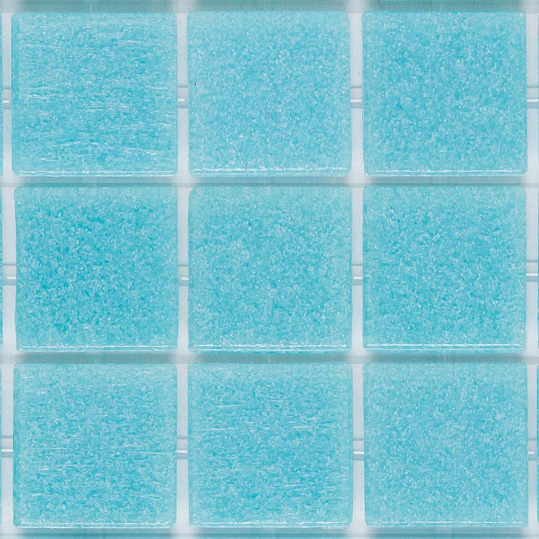 122 Deep Sky Blue, 3/4" x 3/4" - Glass Tile