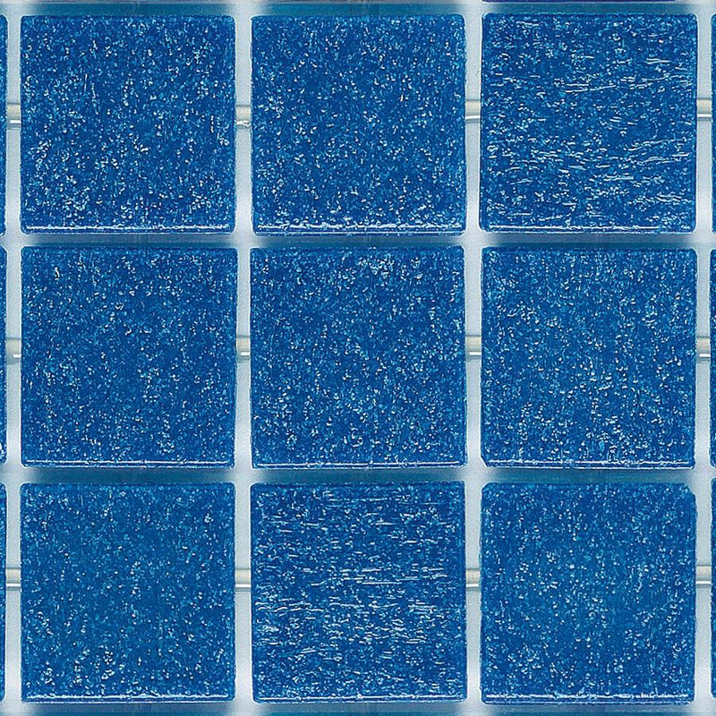 131 Medium Blue, 3/4" x 3/4" - Glass Tile
