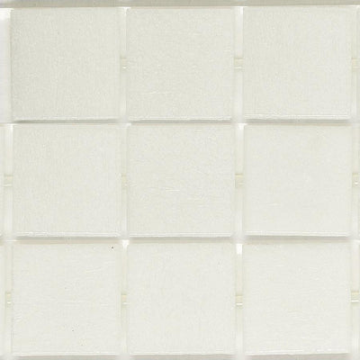 161 White Smoke, 3/4" x 3/4" - Glass Tile