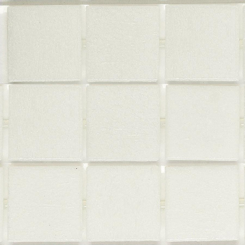 161 White Smoke, 3/4" x 3/4" - Glass Tile