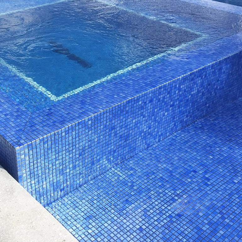 Shell Ocean 561, 1" x 1" - Glass Tile