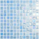 Fusion Light Blue, 1" x 1" - Glass Tile