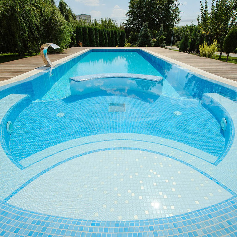 Fog Clear Sky Blue, 1" x 1" | 093510M | Vidrepur Mosaic Glass Tile