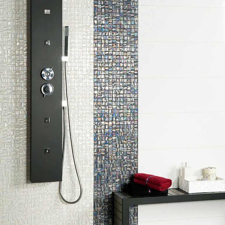 Venus - White, 1" x 1" | 093652M | Vidrepur Mosaic Glass Tile