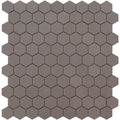 Matte Frappe, Flat Hexagon Mosaic - Glass Tile