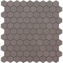 Matte Frappe, Flat Hexagon Mosaic - Glass Tile