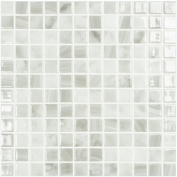 Glass Mosaic Pool | Pearl, 1" x 1" Glass Tile | Vidrepur Nature Collection