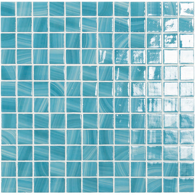 Glass Mosaic Pool | Zen, 1" x 1" Glass Tile | Vidrepur Nature Collection