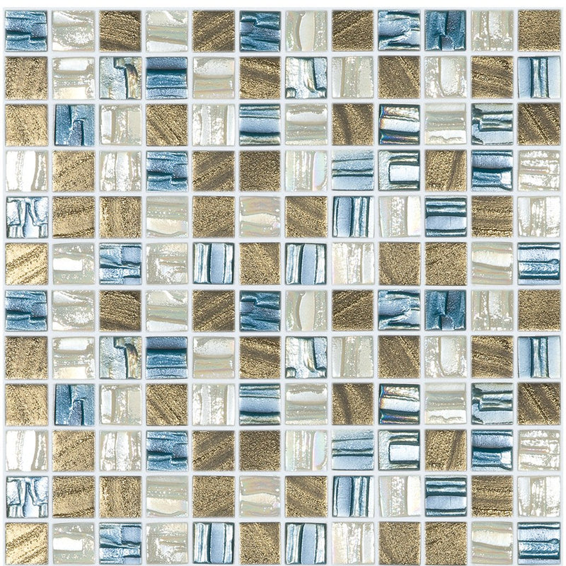 LUXURY - Luxury Blend, 1" x 1" Vidrepur Glass Mosaic Tile