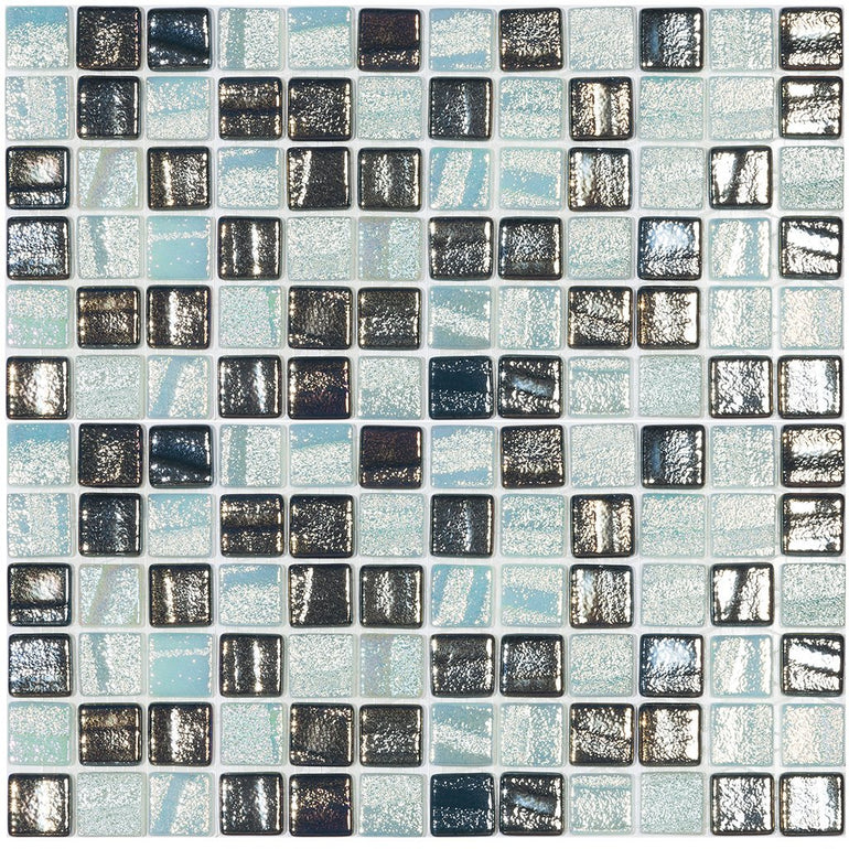 MARCO ISLAND MIX - Marco Island Mix, 1" x 1" Vidrepur Glass Mosaic Tile
