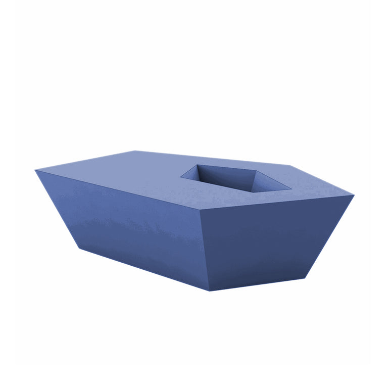 Vondom | Luxury In-Pool and Patio Furniture |  FAZ COFFEE TABLE, NOTTE BLUE, 54007-NOTTE BLUE