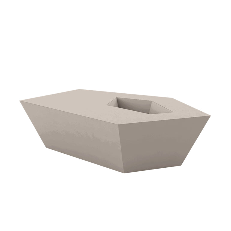 Vondom | Luxury In-Pool and Patio Furniture |  FAZ COFFEE TABLE, TAUPE, 54007-TAUPE