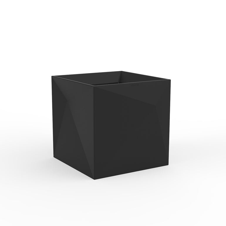 Vondom | Luxury In-Pool and Patio Furniture |  FAZ CUBE PLANTER, BLACK, 54175A-BLACK