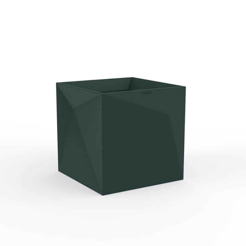 Vondom | Luxury In-Pool and Patio Furniture |  FAZ CUBE PLANTER, GREEN, 54175A-GREEN
