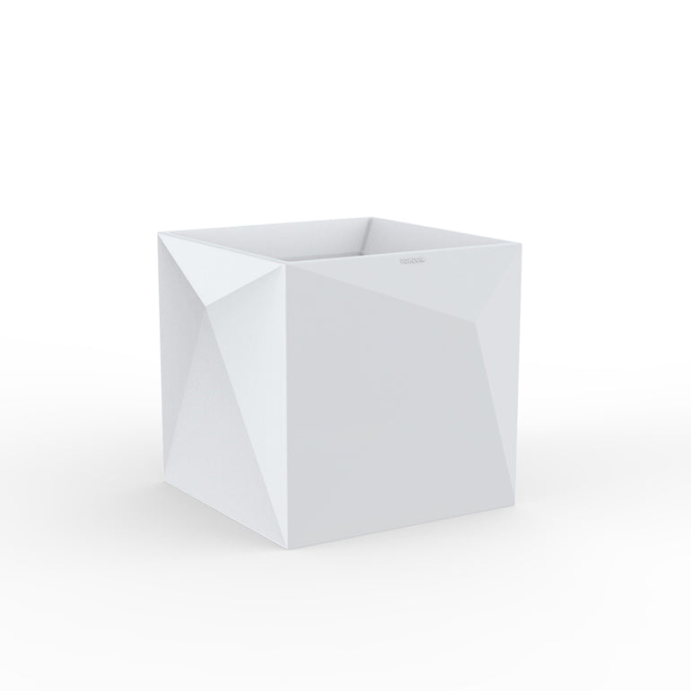 Vondom | Luxury In-Pool and Patio Furniture |  FAZ CUBE PLANTER, ICE, 54175A-ICE