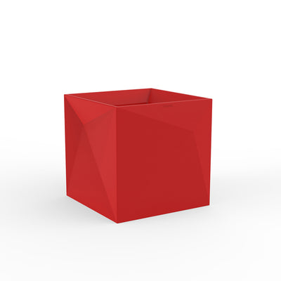 Vondom | Luxury In-Pool and Patio Furniture |  FAZ CUBE PLANTER, RED, 54175A-RED