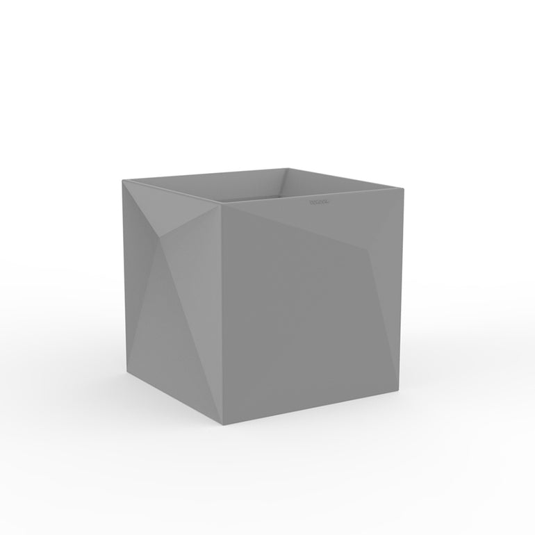 Vondom | Luxury In-Pool and Patio Furniture |  FAZ CUBE PLANTER, STEEL, 54175A-STEEL