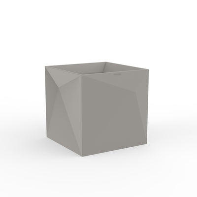 Vondom | Luxury In-Pool and Patio Furniture |  FAZ CUBE PLANTER, TAUPE, 54175A-TAUPE