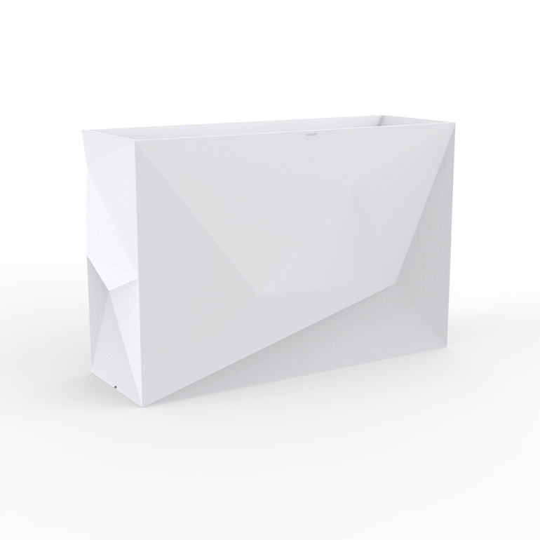 Vondom | Luxury In-Pool and Patio Furniture |  FAZ WALL PLANTER, WHITE, 54177A-WHITE