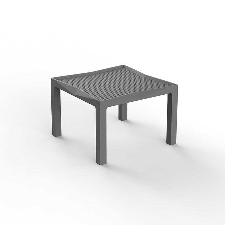 Vondom | Luxury In-Pool and Patio Furniture |  VOXEL SIDE TABLE, GREY , 51038-GREY 