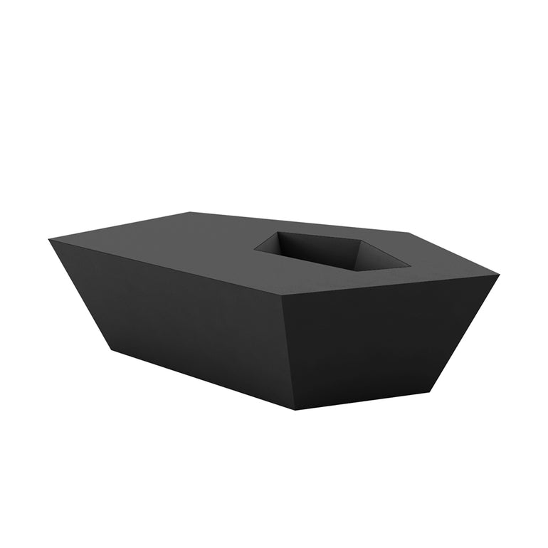 Vondom | Luxury In-Pool and Patio Furniture |  FAZ SUN LOUNGER TABLE, BLACK, 54009-BLACK