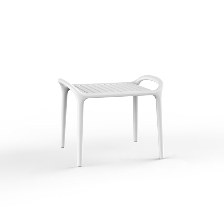 Vondom | Luxury In-Pool and Patio Furniture |  IBIZA SIDE TABLE, WHITE, 65046-WHITE 