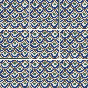 Tappeto 1, 6" x 6" Tile | EMCSOLGTAPPDEC1 | Porcelain Pool Tile