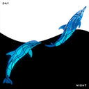 Wave Dolphins, Right - Glow in the Dark Pool Mosaics
