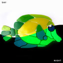 Yellow Tang - Glow in the Dark Pool Mosaic