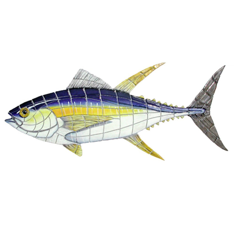 Yellowfin Tuna (Special Order) - Pool Mosaic - NS20729 - Artisry in Mosaics Custom Mosaics