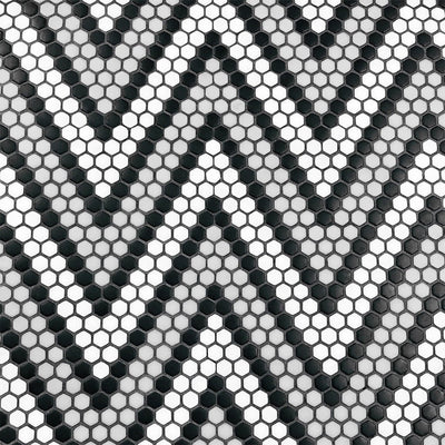 Amiens Classic, Hexagon Mosaic Tile | Geometro Glass Tile