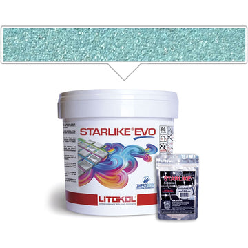 Azzurro Caraibi EVO 320 | Litokol Starlike Glamour Epoxy Tile Grout